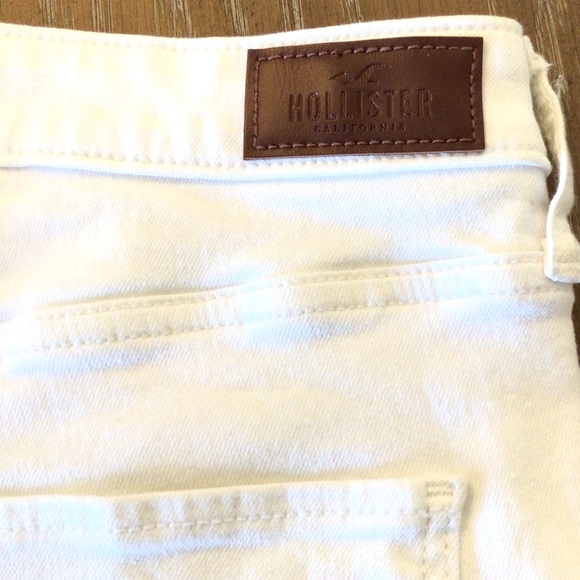 Hollister Juniors High Rise Super Skinny Stretch White Denim Jeans Size 9R - Picture 8 of 10